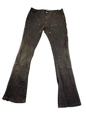 Guapi Denim Super Stacked Obsidian Distressed Denim Rockstar Mens Sz 40(42) EUC